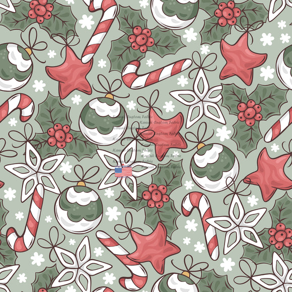 EB11 - Dark Green Christmas Ornaments