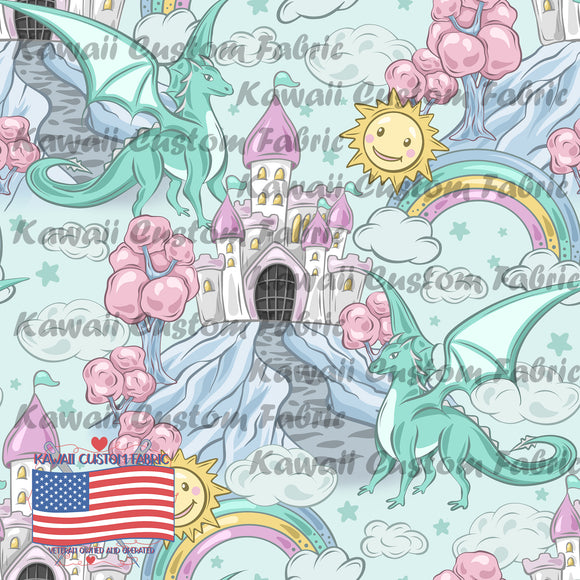 EB63 - Castle and Dragon Green