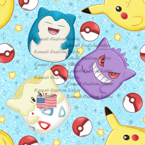 HSD100 - Squishy Pocket Monsters Blue