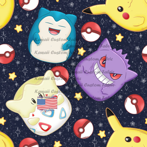 HSD102 - Squishy Pocket Monsters Black