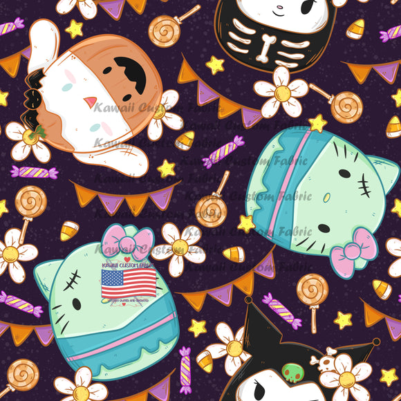 HSD157 - Squishy Halloween Japan Friends Black