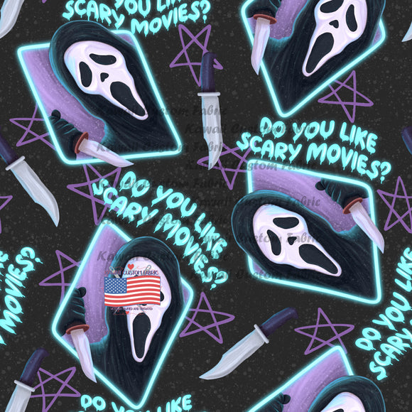 HSD216 - Ghost Face Black Background