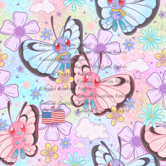 HSD51 - Butterfly Pocket Monsters Floral