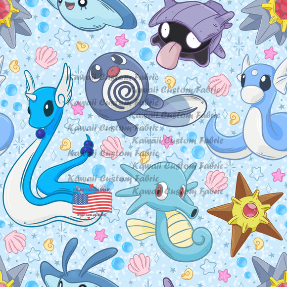 HSD55 - Water Type Pocket Monsters Blue