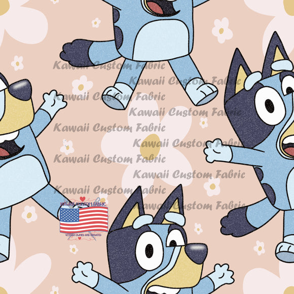 HSD73 - Blue Dog Floral