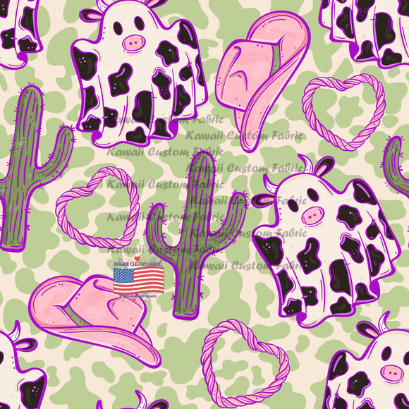 KE187 - Girl Cow Ghost Green