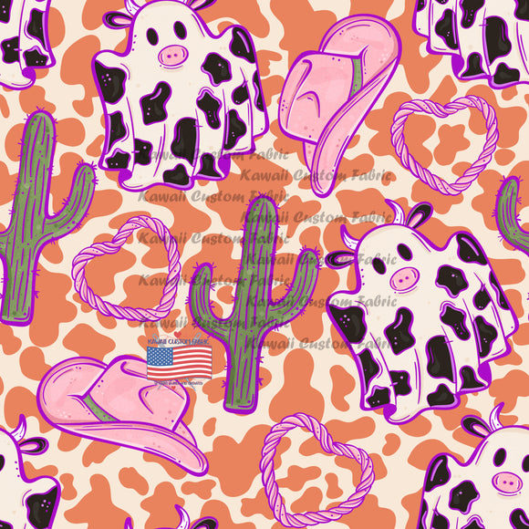 KE188 - Girl Cow Ghost Orange