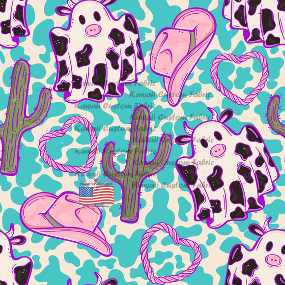 KE189 - Girl Cow Ghost Blue