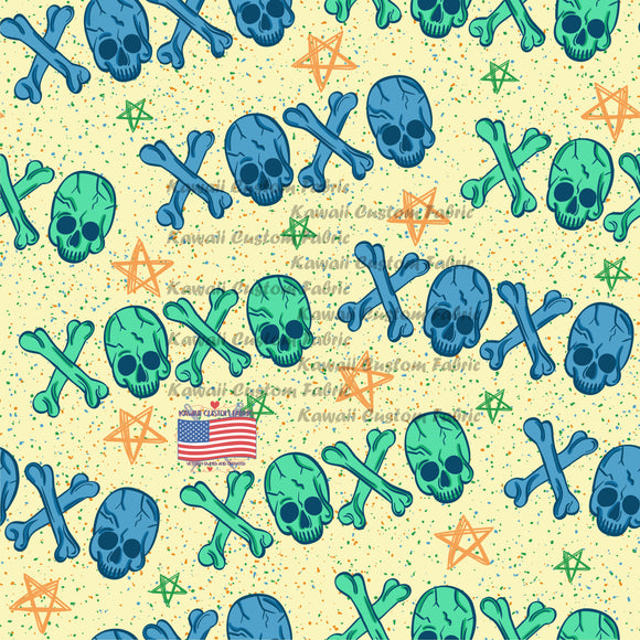 KE234 - Skull and Bones Yellow