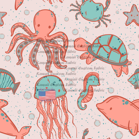 KE83 - Pink Sea Creatures