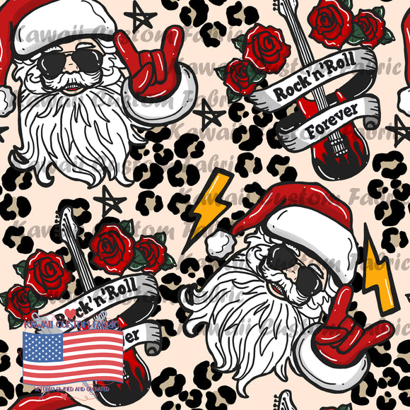 LDC39 - Christmas Rockin' Santa Leopard