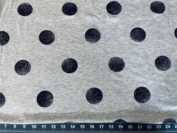 Rayon Spandex - Black Polka Dots